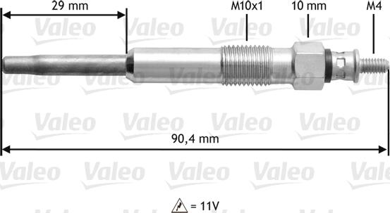 Valeo 345101 - Προθερμαντήρας spanosparts.gr