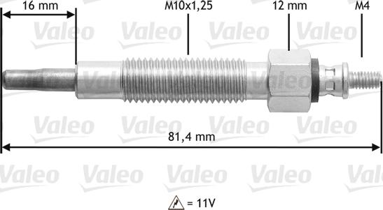 Valeo 345186 - Προθερμαντήρας spanosparts.gr