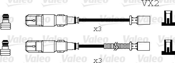 Valeo 346071 - Σετ καλωδίων υψηλής τάσης spanosparts.gr