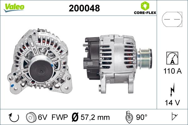 Valeo 200048 - Γεννήτρια spanosparts.gr