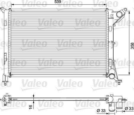 Valeo 701730 - Ψυγείο, ψύξη κινητήρα spanosparts.gr