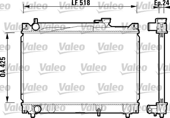 Valeo 734213 - Ψυγείο, ψύξη κινητήρα spanosparts.gr