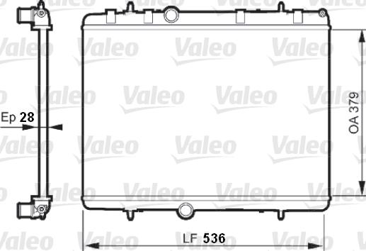 Valeo 735608 - Ψυγείο, ψύξη κινητήρα spanosparts.gr