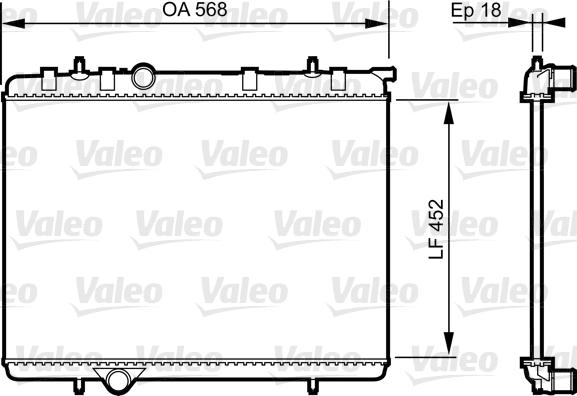 Valeo 735090 - Ψυγείο, ψύξη κινητήρα spanosparts.gr
