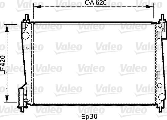 Valeo 735040 - Ψυγείο, ψύξη κινητήρα spanosparts.gr