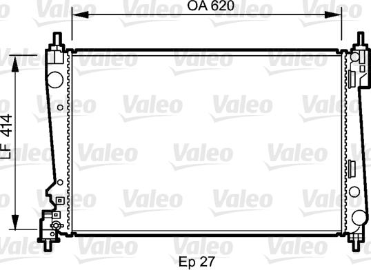 Valeo 735041 - Ψυγείο, ψύξη κινητήρα spanosparts.gr