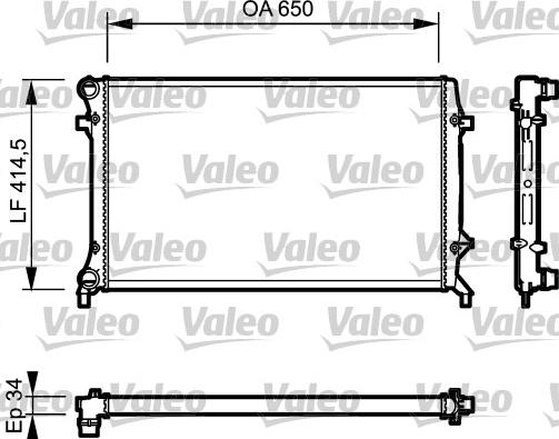 Valeo 735120 - Ψυγείο, ψύξη κινητήρα spanosparts.gr