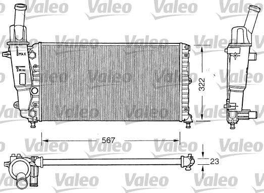 Valeo 731558 - Ψυγείο, ψύξη κινητήρα spanosparts.gr