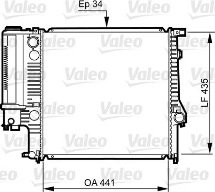 Valeo 731512 - Ψυγείο, ψύξη κινητήρα spanosparts.gr