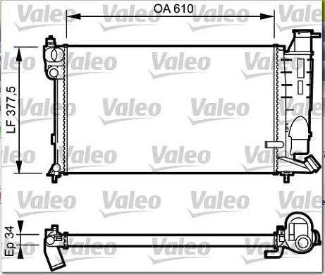 Valeo 731391 - Ψυγείο, ψύξη κινητήρα spanosparts.gr