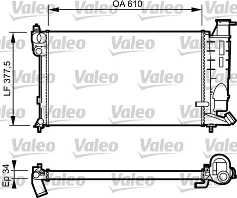 Valeo 731391 - Ψυγείο, ψύξη κινητήρα spanosparts.gr