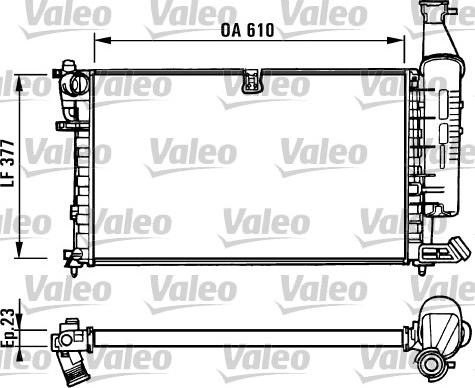Valeo 731296 - Ψυγείο, ψύξη κινητήρα spanosparts.gr