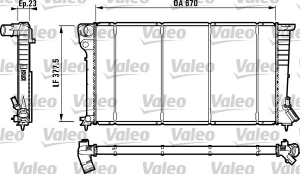 Valeo 732517 - Ψυγείο, ψύξη κινητήρα spanosparts.gr