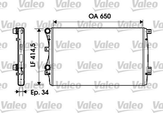 Valeo 732872 - Ψυγείο, ψύξη κινητήρα spanosparts.gr