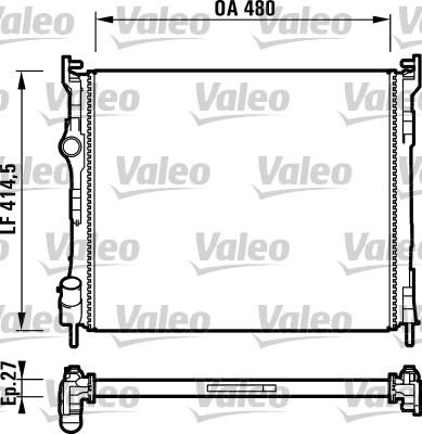 Valeo 732737 - Ψυγείο, ψύξη κινητήρα spanosparts.gr