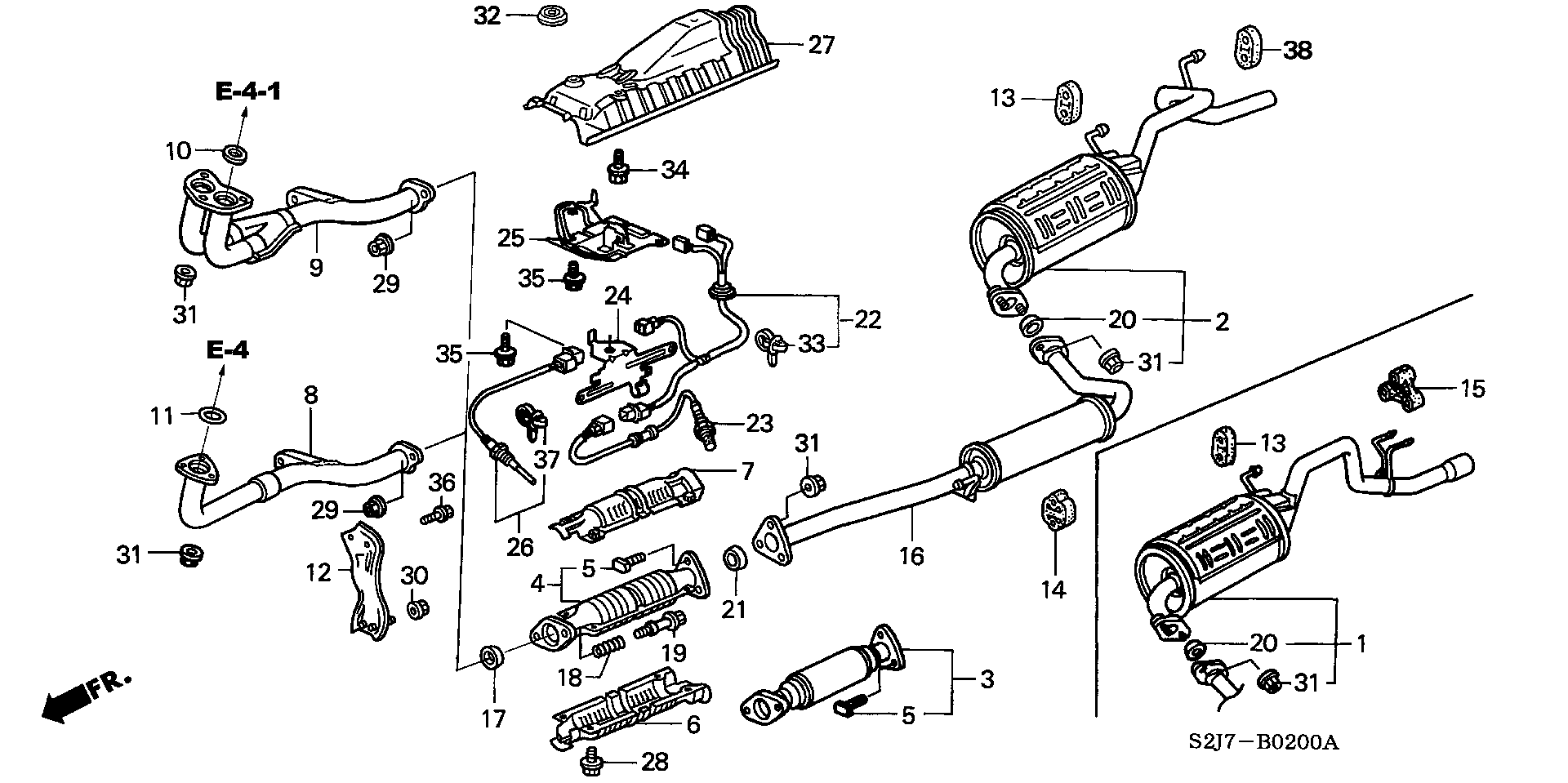 Honda 36532PEL013 - Αισθητήρας λάμδα spanosparts.gr