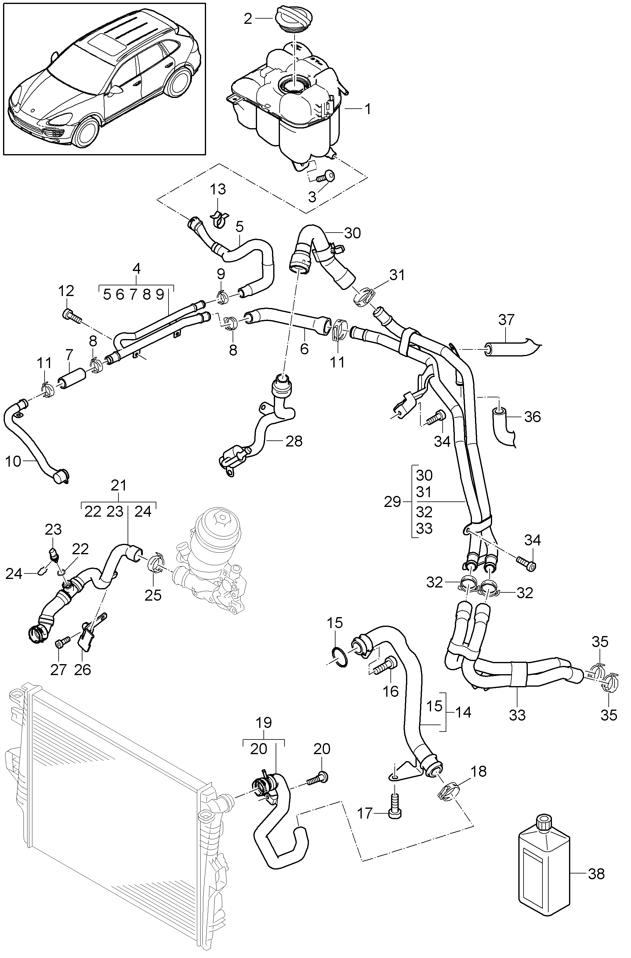 VW 95510612501 - Αισθητήρας, θερμοκρ. ψυκτικού υγρού spanosparts.gr