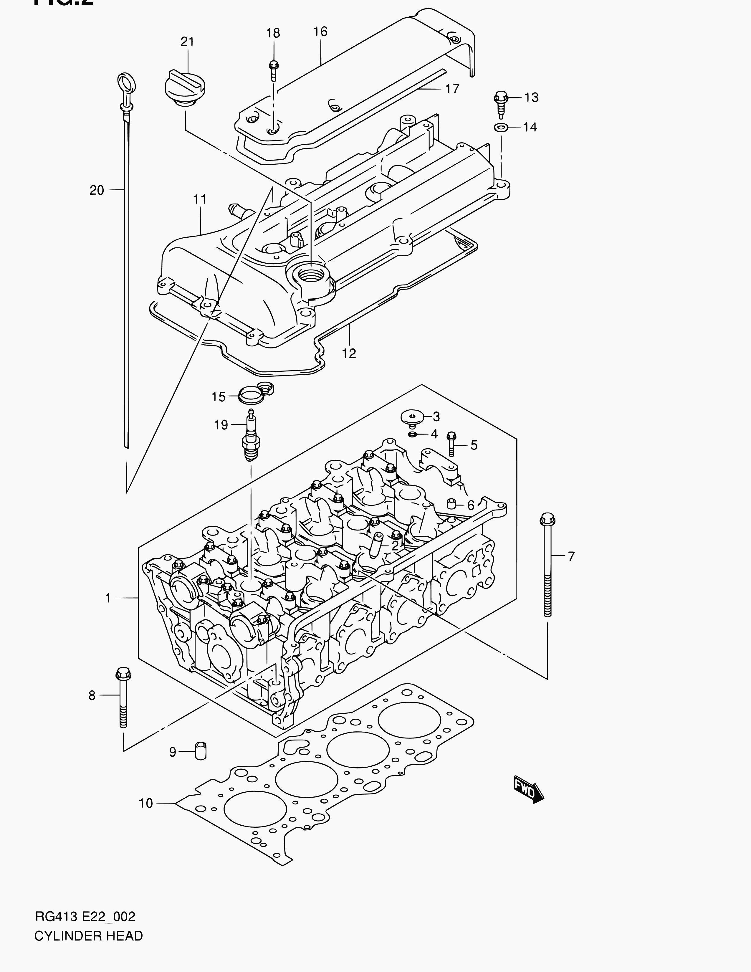 Suzuki 11141-69G01 - Φλάντζα, κεφαλή κυλίνδρου spanosparts.gr