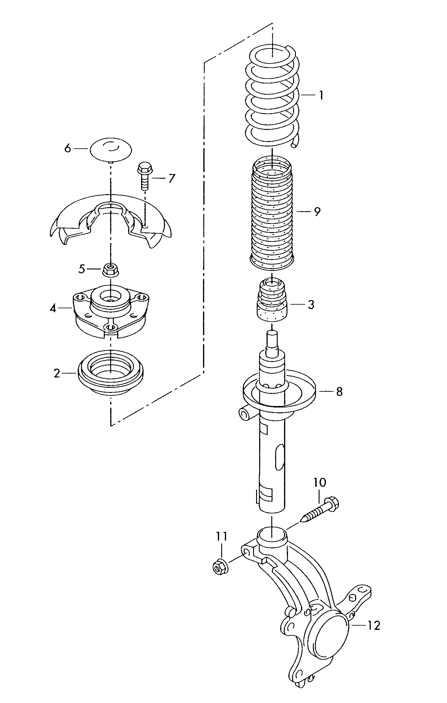 Seat 3C0412303A - Προσκρουστήρας, ανάρτηση spanosparts.gr