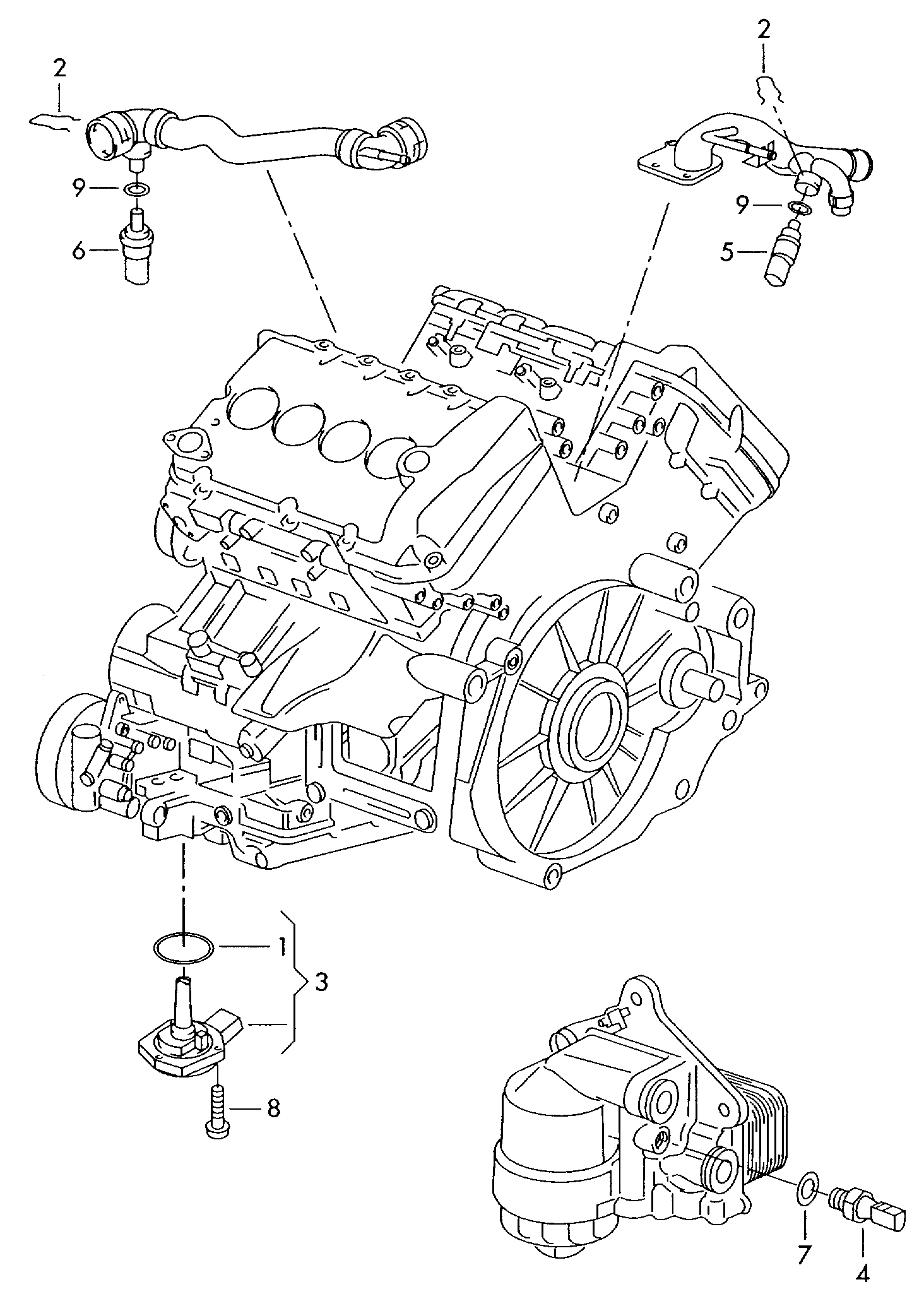 Skoda 06A 919 501 A - Αισθητήρας, θερμοκρ. ψυκτικού υγρού spanosparts.gr