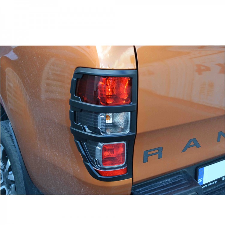 ΟΠΙΣΘΙΕΣ ΓΡΙΛΙΕΣ ΦΑΝΑΡΙΩΝ ΣΕ ΜΑΤ ΜΑΥΡΟ GR104 BL FORD RANGER T6 2012+ , T7 2017+& T8 2020+