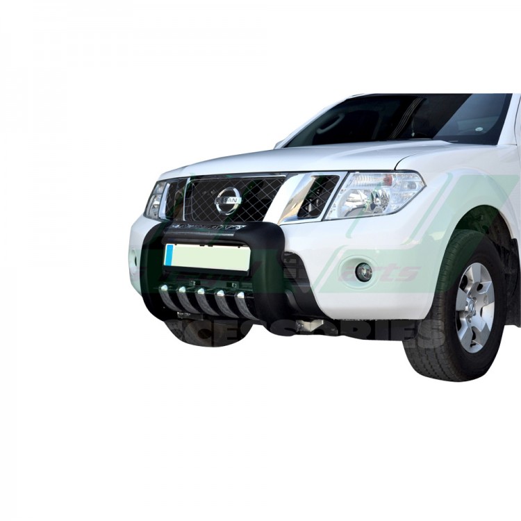 ΕΜΠΡΟΣΘΙΟΣ ΠΡΟΦΥΛΑΚΤΗΡΑΣ ΜΕ ΠΟΔΙΑ (BULL-BAR) PRE 114BL NISSAN NAVARA D40 2006+