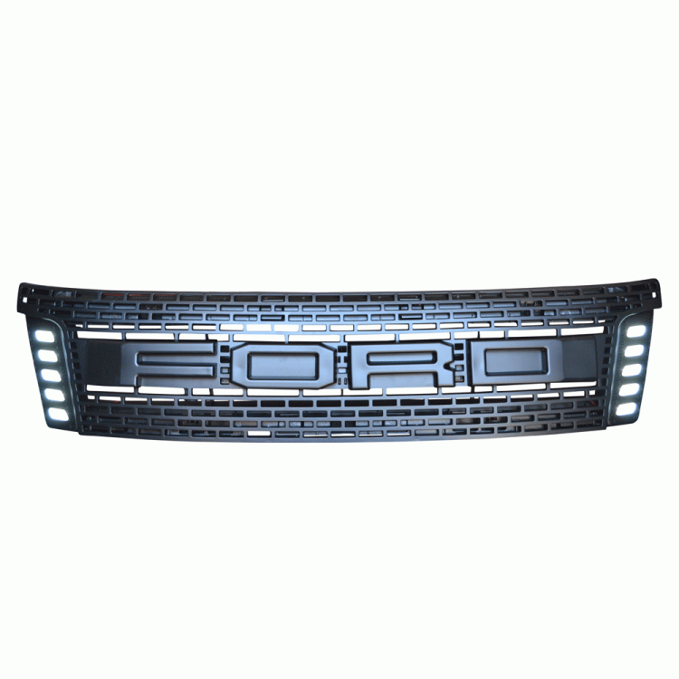 ΓΡΙΛΙΑ ΜΑΣΚΑΣ ΜΑΥΡΗ ΜΕ LED GRILLE 807 LED FORD RANGER T6 2012-2016