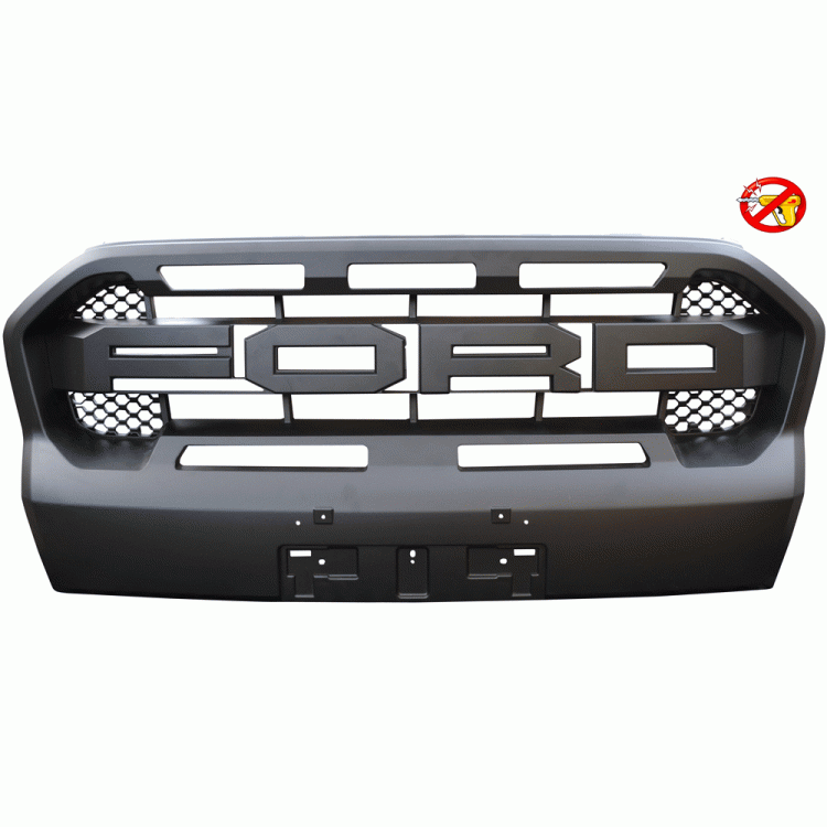 ΕΜΠΡΟΣΘΙΑ ΜΑΣΚΑ, ΜΕΓΑΛΗ, RAPTOR STYLE GRILLE 808 FORD RANGER T8 WILDTRACK 2020+