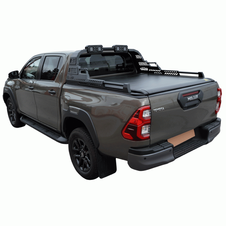 SMART ΡΟΛΟ ΑΛΟΥΜΙΝΙΟΥ ΗΛΕΚΤΡΙΚΟ ΜΕ PREMIUM LED ROLL-BAR SMART 2-7000 E-ROLL+RB 430LED TOYOTA HILUX REVO 2016+ & HILUX 2021+