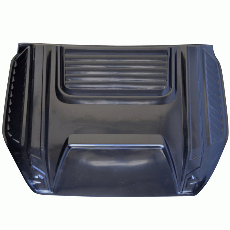 ΔΙΑΚΟΣΜΗΤΙΚΟ ΦΟΥΣΚΩΜΑ ΚΑΠΟ ΣΕ MAT ΜΑΥΡΟ BONNET 516-B FORD RANGER T6 2012+, T7 2017+ & T8 2020+