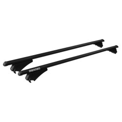 MENABO ΜΠΑΡΕΣ ΟΡΟΦΗΣ ΑΛΟΥΜΙΝΙΟΥ TIGER XL Black 131.5 cm ΣΕ ΜΑΥΡΟ ΧΡΩΜΑ ΓΙΑ Audi Q3 (FJ) 06/2025 >  5πορτο / SUV ΜΕ  FLUSH RAILS - 2 ΤΕΜ. (8600/MB)
