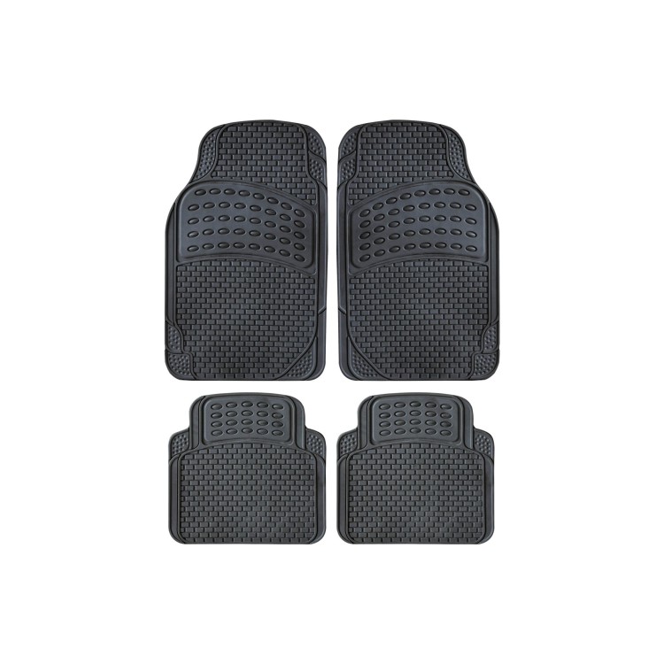 Oto Top - Σετ Πατάκια Αυτοκινήτου Universal  από Μαλακό PVC STRATOS EVO – Αντιολισθητικά - 4τμχ. (0007846OT150/OTO)