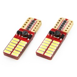 Amio - Λάμπες LED T10 W5W Καρφωτές 12/24V 2.2W 5600K με 24 SMD 4014 CANBUS για Φώτα Θέσης Πινακίδας & Εσωτερικού Φωτισμού με Ισχυρό Λευκό Φως και Χωρίς Σφάλματα - 1 Σετ (01287/AM) Amio - Λάμπες LED T10 W5W Καρφωτές 12/24V 2.2W 5600K με 24 SMD 4014 CANBUS για Φώτα Θέσης Πινακίδας & Εσωτερικού Φωτισμού με Ισχυρό Λευκό Φως και Χωρίς Σφάλματα - 1 Σετ (01287/AM)