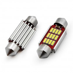 Amio - Λάμπες LED Πλαφονιέρας 36mm 12/24V 2.9W 5600K 12 LED CAN-BUS Festoon Λευκό Φως για Εσωτερικό Φωτισμό Καμπίνας και Πινακίδα Αυτοκινήτου - 1 σετ (01289/AM) Amio - Λάμπες LED Πλαφονιέρας 36mm 12/24V 2.9W 5600K 12 LED CAN-BUS Festoon Λευκό Φως για Εσωτερικό Φωτισμό Καμπίνας και Πινακίδα Αυτοκινήτου - 1 σετ (01289/AM)