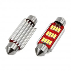 Amio - Λαμπάκια Πλαφονιέρας LED 41mm 12/24V 2.9W 5600K 12LED C10W Festoon Canbus Λευκό Φως για Εσωτερικό Φωτισμό και Πινακίδα Αυτοκινήτου - 2 τεμ. (01291/AM) Amio - Λαμπάκια Πλαφονιέρας LED 41mm 12/24V 2.9W 5600K 12LED C10W Festoon Canbus Λευκό Φως για Εσωτερικό Φωτισμό και Πινακίδα Αυτοκινήτου - 2 τεμ. (01291/AM)