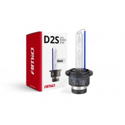 Amio - Ανταλλακτική Λάμπα D2S Xenon 12V 35W 8000K Basic Σειρά P32d-2 Μπλε-Λευκό Φως για Φώτα Αυτοκινήτου - 1 τεμ. (01321/AM)