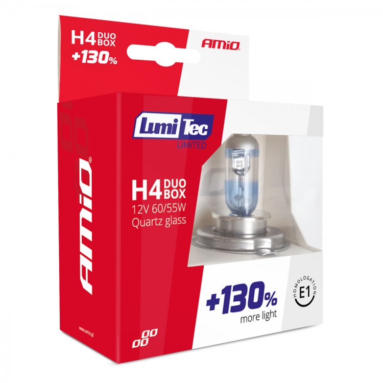 H4 12V 60/55W P43t LUMITEC LIMITED +130% UP TO 40m AMIO - 2 ΤΕΜ. H4 12V 60/55W P43t LUMITEC LIMITED +130% UP TO 40m AMIO - 2 ΤΕΜ.