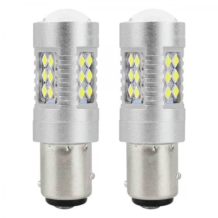 P21/5W BA15d 12/24V 24xSMD 3030 6.000K LED CAN-BUS 15SMD 2835 AMIO -2 ΤΕΜ. P21/5W BA15d 12/24V 24xSMD 3030 6.000K LED CAN-BUS 15SMD 2835 AMIO -2 ΤΕΜ.