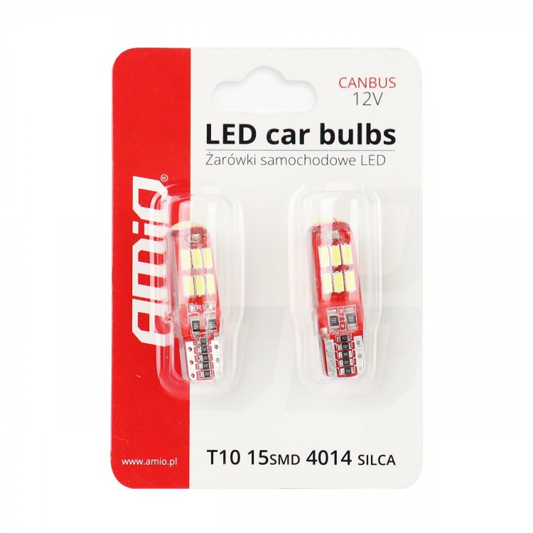 T10 W5W 12V W2,1x9,5d ΛΕΥΚΟ 5.600K 15SMDx4014 LED ΣΙΛΙΚΟΝΗΣ (ΚΑΡΦΩΤΟ - CAN-BUS) 2ΤΕΜ. T10 W5W 12V W2,1x9,5d ΛΕΥΚΟ 5.600K 15SMDx4014 LED ΣΙΛΙΚΟΝΗΣ (ΚΑΡΦΩΤΟ - CAN-BUS) 2ΤΕΜ.