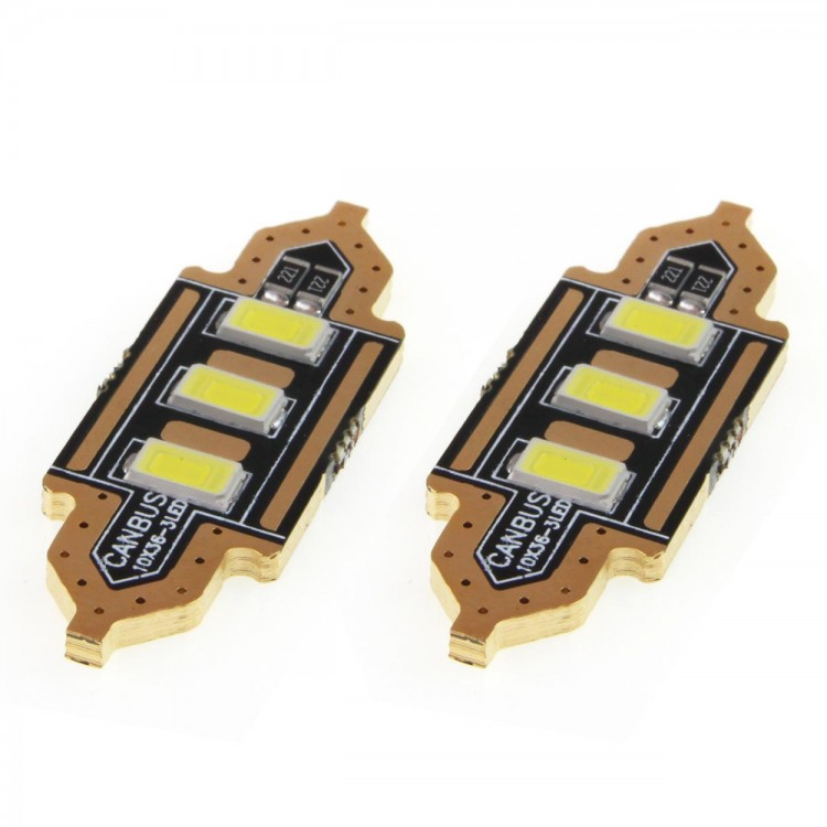 ΛΑΜΠΑΚΙΑ ΠΛΑΦΟΝΙΕΡΑΣ 36mm 12V 5.600K 3xSMD 5730 LED AMIO - 2 ΤΕΜ. ΛΑΜΠΑΚΙΑ ΠΛΑΦΟΝΙΕΡΑΣ 36mm 12V 5.600K 3xSMD 5730 LED AMIO - 2 ΤΕΜ.
