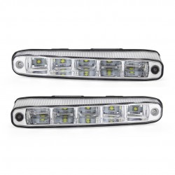 Amio – Φώτα Ημέρας DRL LED 12/24V 1000Lm για Αυξημένη Ορατότητα & Ασφάλεια σε Αυτοκίνητο & Φορτηγό – Σετ 2 Τεμ. (01522/AM)