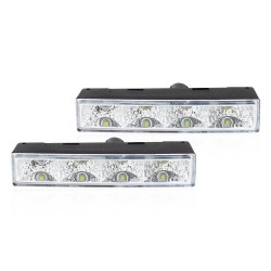 Amio – Φώτα Ημέρας DRL LED 12/24V 800Lm για Ισχυρή Ορατότητα & Ασφάλεια σε Αυτοκίνητο & Φορτηγό – Σετ 2 Τεμ. (01528/AM)