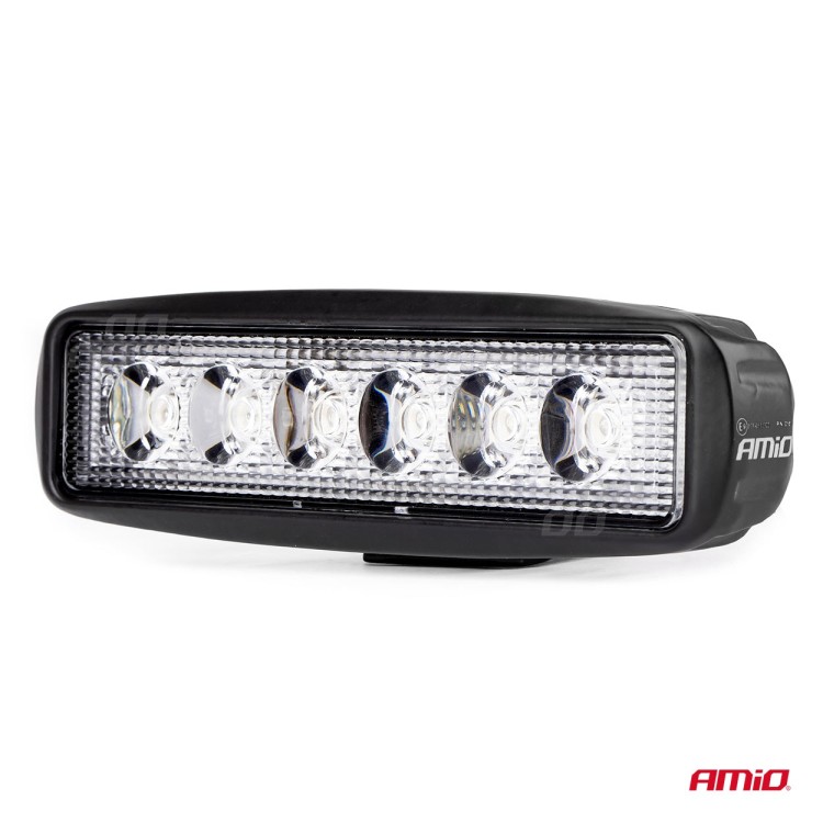 Amio – Προβολέας Εργασίας LED WL01 DAYLINE 9-60V 18W 6000K 6 LED Spot για Ισχυρό Φωτισμό σε Καθημερινή Χρήση – 1 Τεμ. (01612/AM)