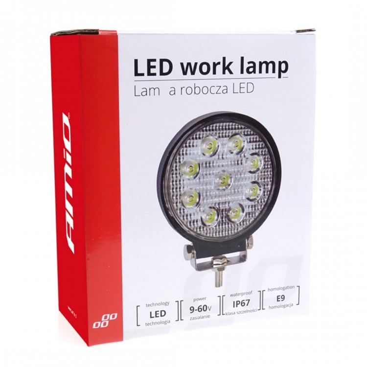 ΠΡΟΒΟΛΕΑΣ ΕΡΓΑΣΙΑΣ ΣΤΡΟΓΓΥΛΟΣ AWL04 FLAT 2200lm 9/60V - 27W - 6000K - 9 LED - 115x35mm AMiO - 1 ΤΕΜ. ΠΡΟΒΟΛΕΑΣ ΕΡΓΑΣΙΑΣ ΣΤΡΟΓΓΥΛΟΣ AWL04 FLAT 2200lm 9/60V - 27W - 6000K - 9 LED - 115x35mm AMiO - 1 ΤΕΜ.
