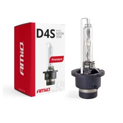 Amio - Λάμπα Xenon D4S 6000K 35W 12V Premium για αντικατάσταση εργοστασιακών και aftermarket xenon με καθαρό λευκό φωτισμό και σταθερή απόδοση χωρίς τροποποιήσεις - 1 Τεμ. (01981/AM) Amio - Λάμπα Xenon D4S 6000K 35W 12V Premium για αντικατάσταση εργοστασιακών και aftermarket xenon με καθαρό λευκό φωτισμό και σταθερή απόδοση χωρίς τροποποιήσεις - 1 Τεμ. (01981/AM)
