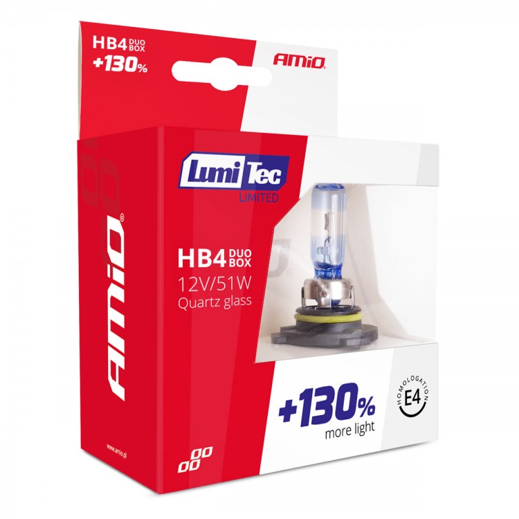 HB4 9006 12V 51W LUMITEC LIMITED +130% UP TO 40m AMIO - 2 ΤΕΜ. HB4 9006 12V 51W LUMITEC LIMITED +130% UP TO 40m AMIO - 2 ΤΕΜ.