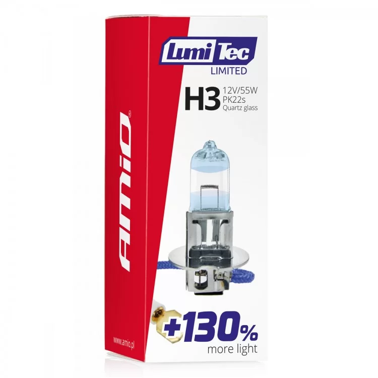 H3 12V 55W PK22s LUMITEC LIMITED +130% UP TO 40m AMIO - 1 ΤΕΜ. H3 12V 55W PK22s LUMITEC LIMITED +130% UP TO 40m AMIO - 1 ΤΕΜ.