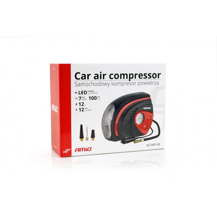 ΚΟΜΠΡΕΣΕΡ ΑΕΡΑ ΕΛΑΣΤΙΚΩΝ 12V 100psi 7bar ΜΕ ΦΙΣ ΑΝΑΠΤΗΡΑ & LED ΦΑΚΟ ΚΟΜΠΡΕΣΕΡ ΑΕΡΑ ΕΛΑΣΤΙΚΩΝ 12V 100psi 7bar ΜΕ ΦΙΣ ΑΝΑΠΤΗΡΑ & LED ΦΑΚΟ