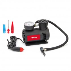 Amio - ΚΟΜΠΡΕΣΕΡ ΑΕΡΑ ΠΛΑΣΤΙΚΟ 12V 20BAR-300PSI (ΜΑΝΟΜΕΤΡΟ/ΦΙΣ/3 ΑΝΤΑΠΤΟΡΕΣ/ΚΑΛΩΔΙΟ 300cm) - 1 ΤΕΜ. (02189/AM)