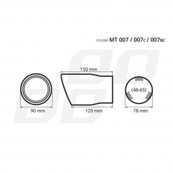 Amio - ΑΚΡΟ ΕΞΑΤΜΙΣΗΣ MT-007BC 48-65mm - ΣΤΡΟΓΓΥΛΟ – 1 ΤΕΜ. (02193/AM) Amio - ΑΚΡΟ ΕΞΑΤΜΙΣΗΣ MT-007BC 48-65mm - ΣΤΡΟΓΓΥΛΟ – 1 ΤΕΜ. (02193/AM)